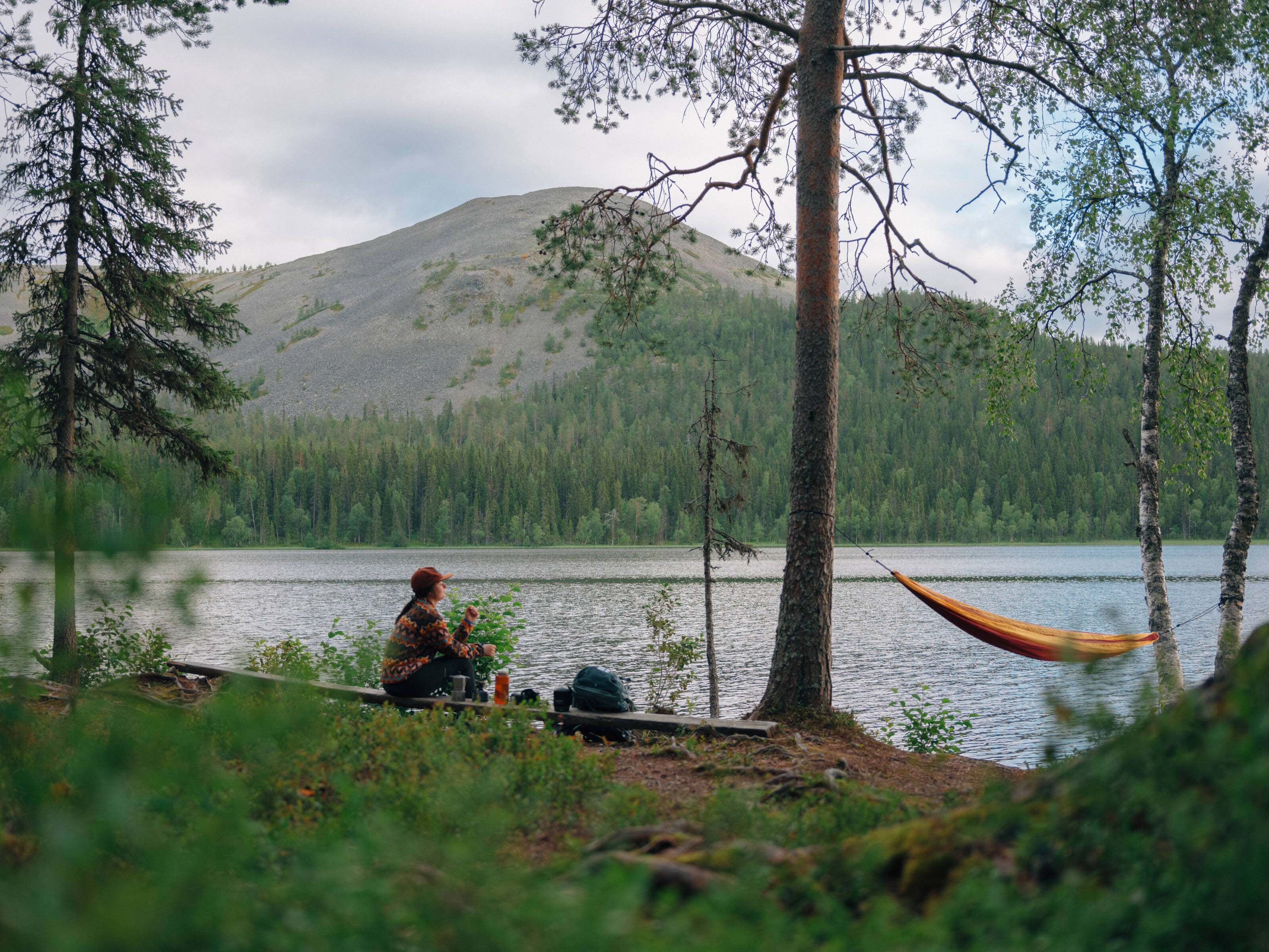 Camping am Wasser.